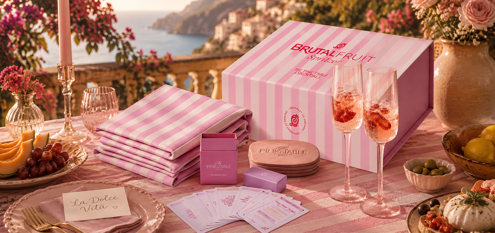 Brutal Fruit Pink Table Host Desktop