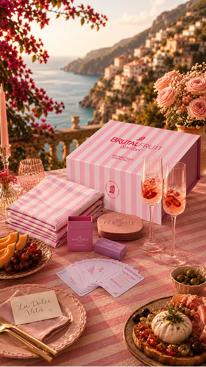 Brutal Fruit Pink Table Host Mobile